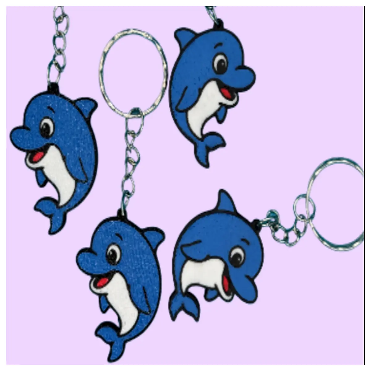 Dolphin Keychain Minimalist Elegant Charm Ocean Animal Decoration Girlfriend Dolphin Memorial Keepsake
