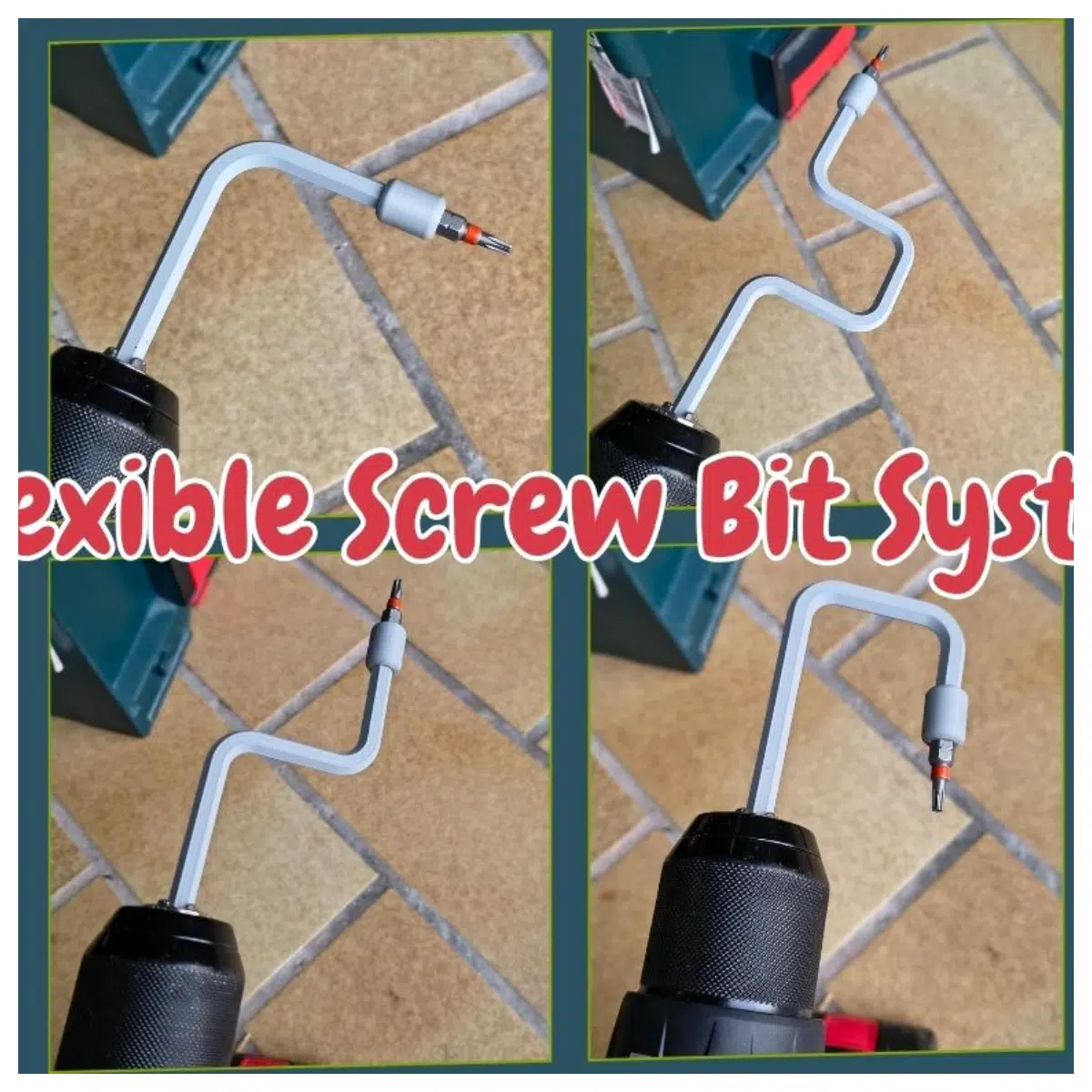 flexible shaft screwdriver bits set magnetic extension for tight spaces diy repair tools