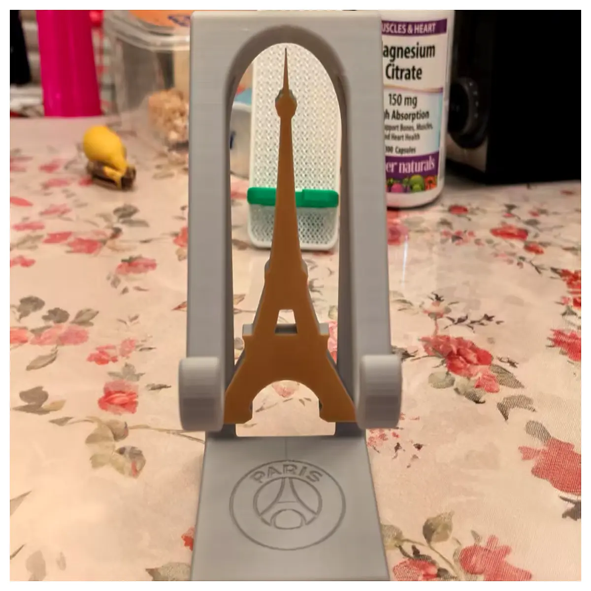 desktop phone holder tower design metal for video calls