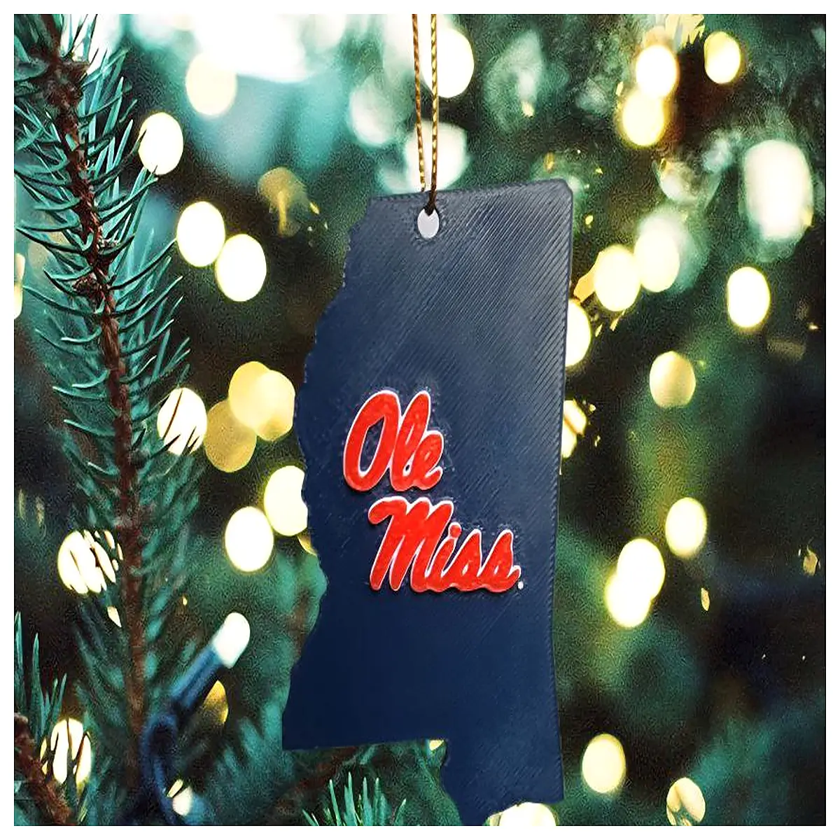 Ole Miss Rebels Christmas Ornament Team Holiday Decoration Christmas Tree Ornament Gift