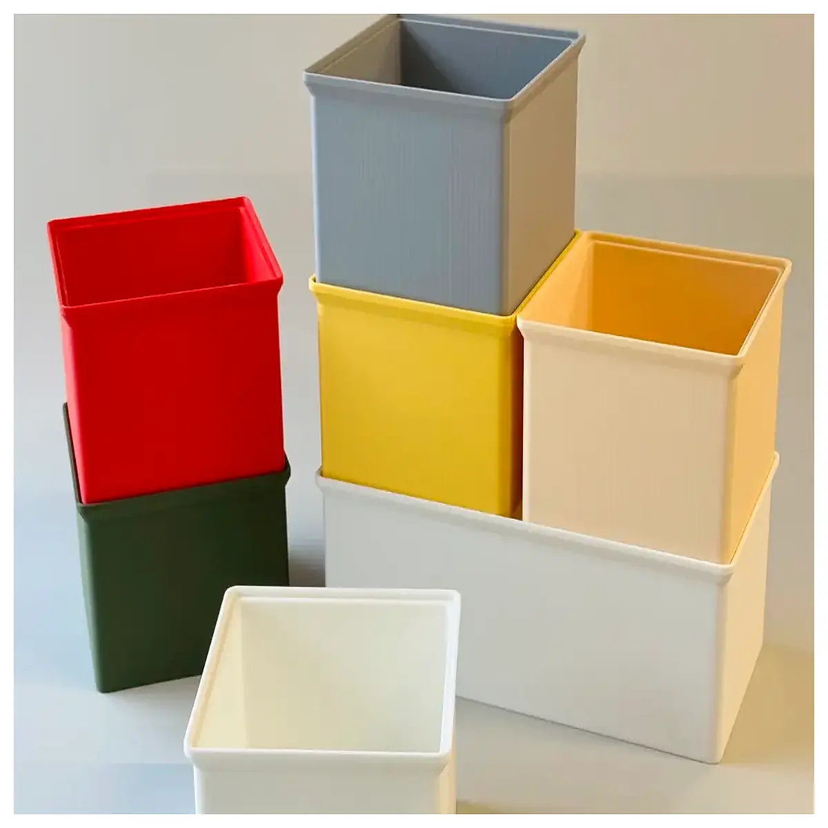 stackable storage boxes with lids for closet organization small plastic containers