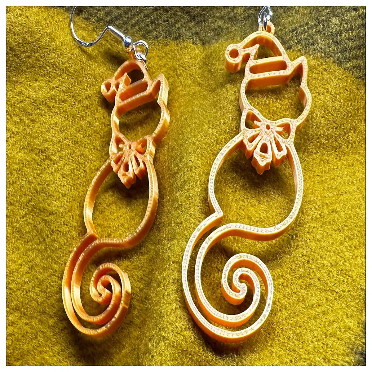 Christmas Cat Ear Earrings Women s Style Festive Decoration Christmas Accessories Cat Ear Jewelry Holiday Gift