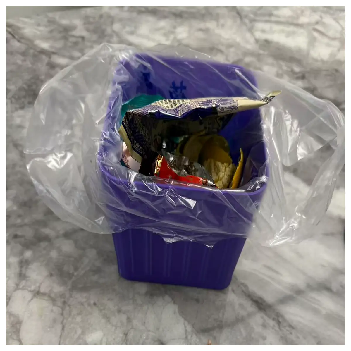 Desktop Trash Can 150150100 Computer Desk Wastebasket Office Desk Organizer Bin Storage Container