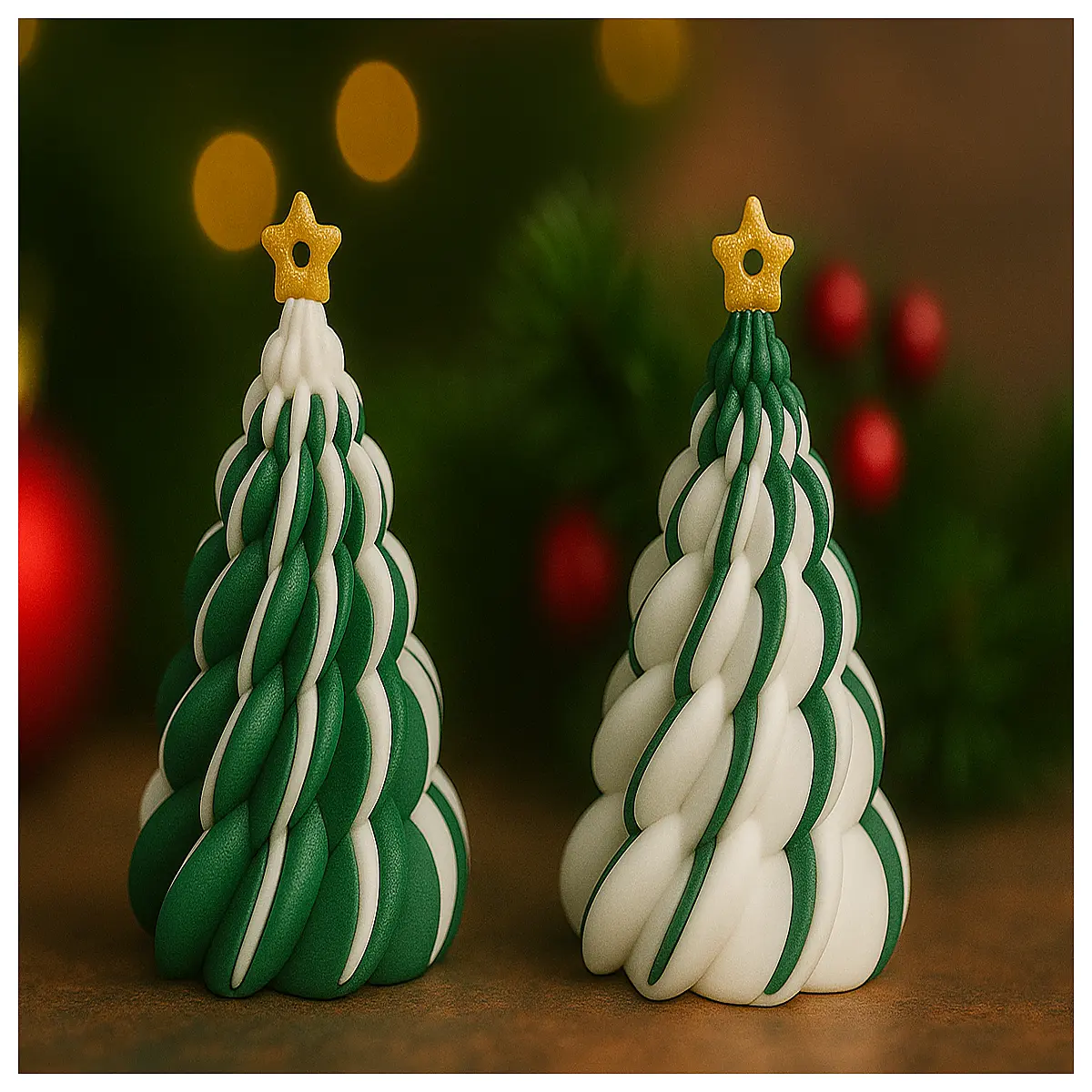 mini tabletop christmas tree with lights and ornaments small decorative pine for desk holiday decor