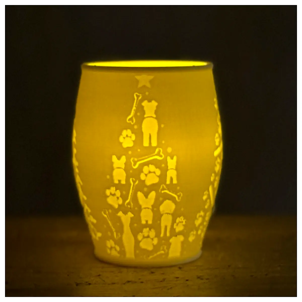 Reverse Christmas Pet Tea Candle Pet Decor Festive Atmosphere Christmas Gift Pet Accessories Pet Gifts