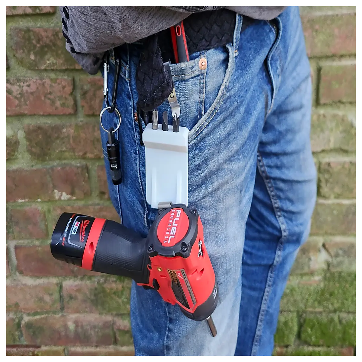 Impact Screwdriver Magnetic Bit Pocket Organizer Tool Repair Accessories Impact Driver Parts