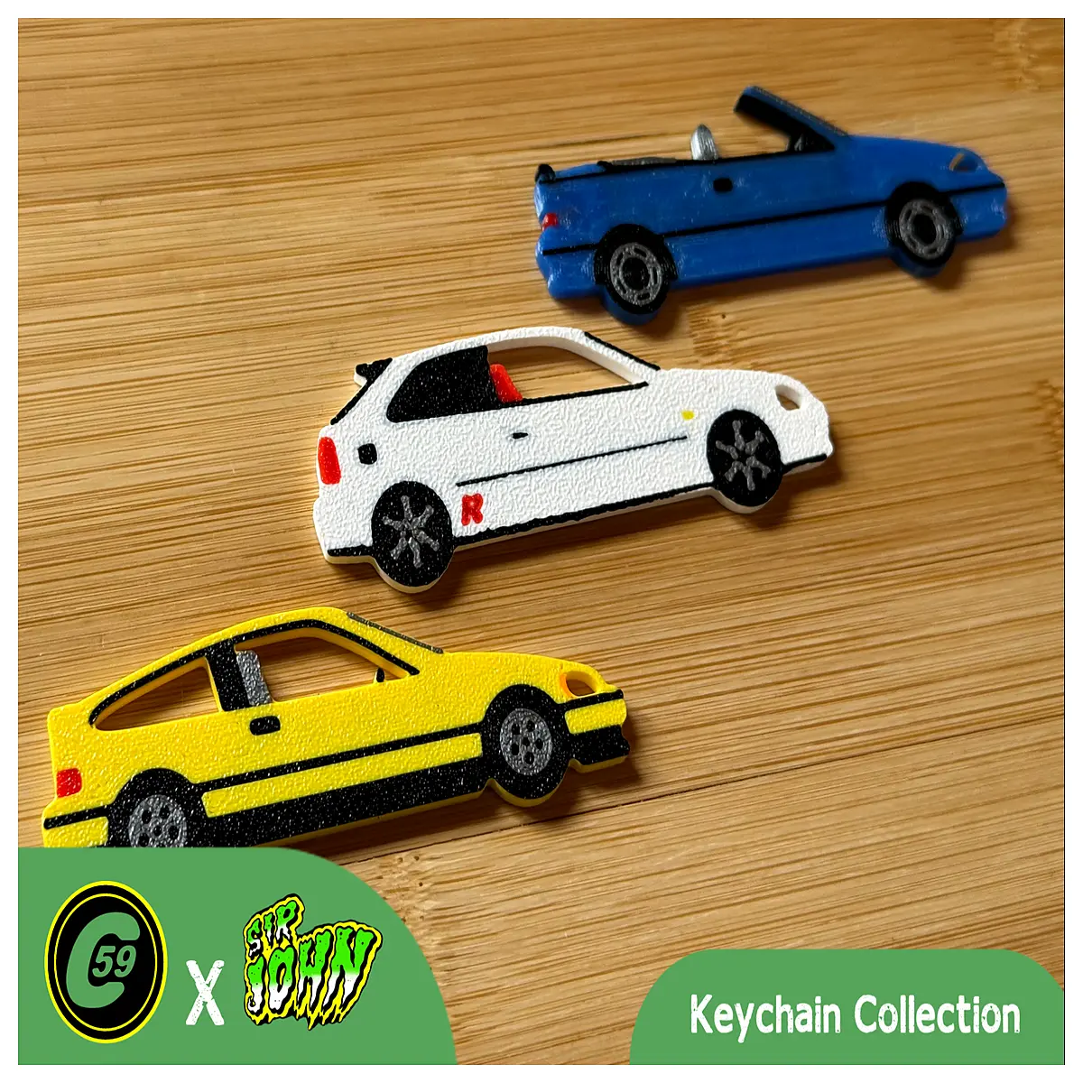 C59 x Sir John Keychain Collection Luxurious Keychains Designs Minimalist Style Key Charms Gift Idea