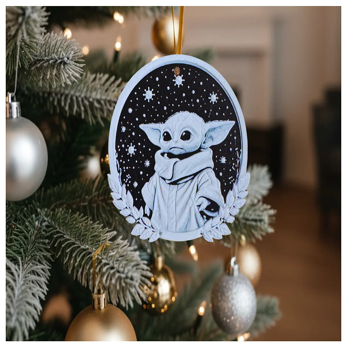 baby christmas tree ornament holiday decor star baby figure bauble festive far away ornaments