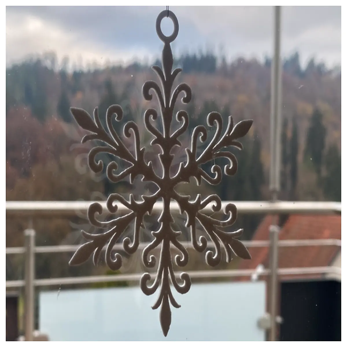 artificial snowflake wall decals for winter holiday decor frosty window clings for christmas party supplies