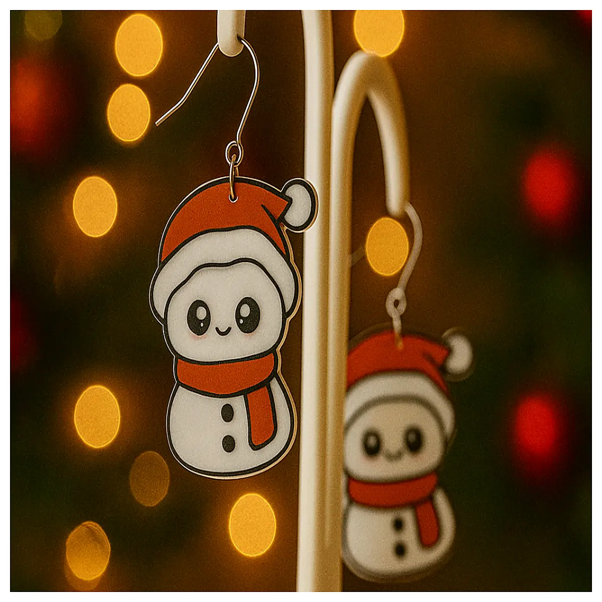 Snowman Earrings Women s Style Winter Cute Snowflake Earrings Festive Gift New Year Gift Ice Snow Theme Accessories