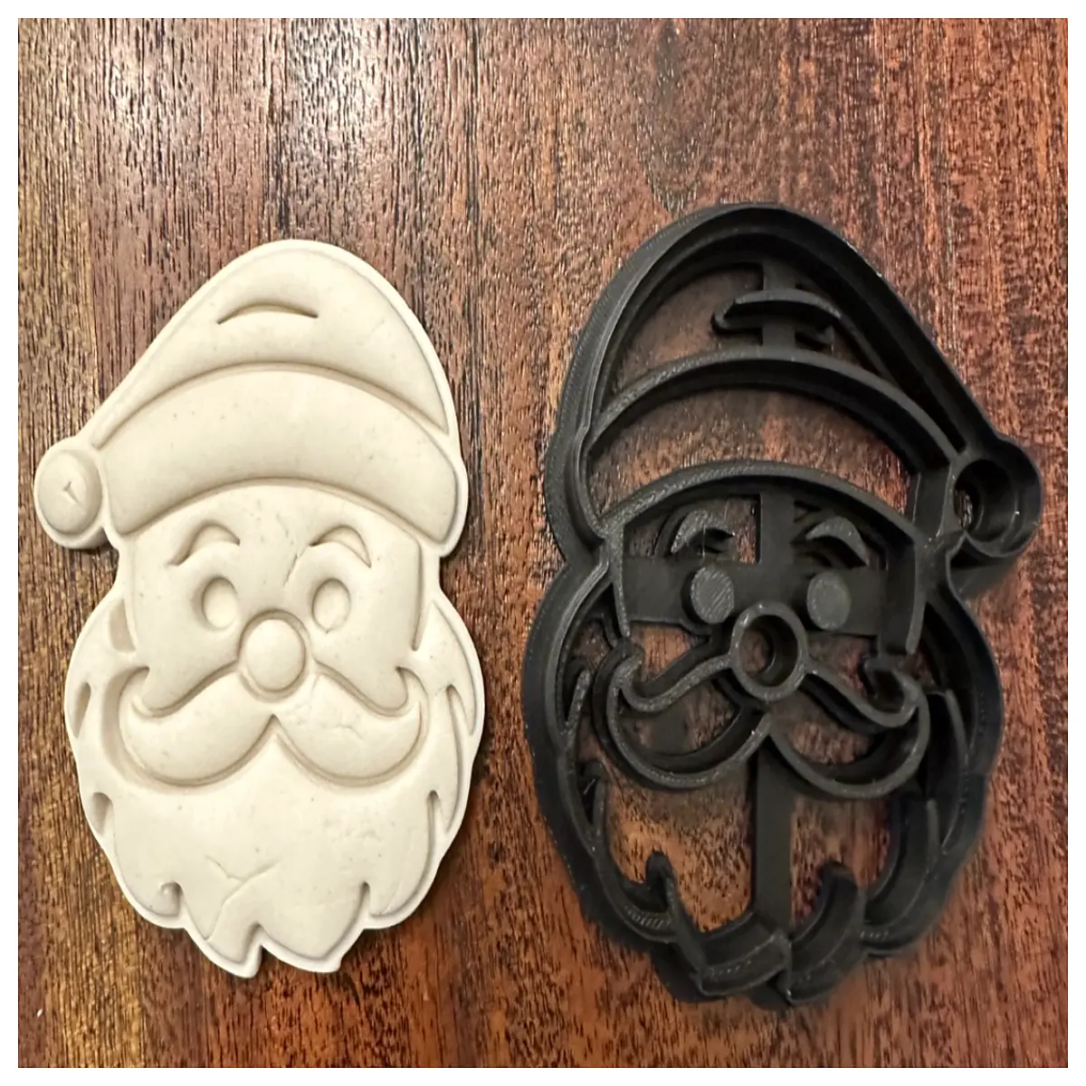 santa claus cookie cutter set holiday baking stamps for gingerbread men christmas party treats