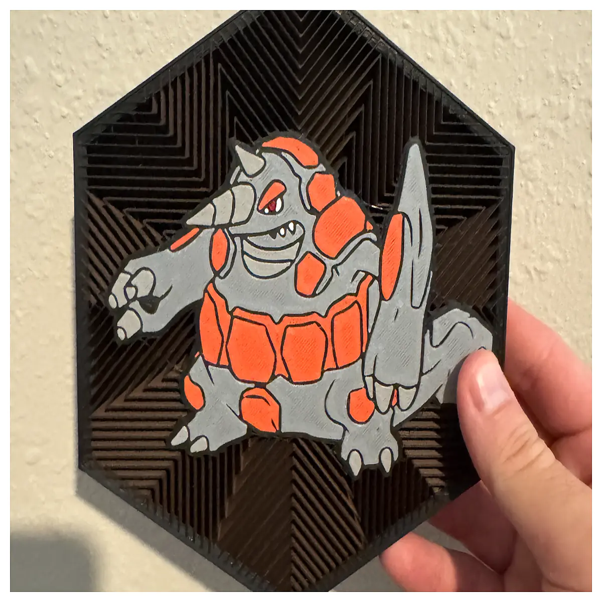 Ultra Armor Mad Rhinoceros Hexagonal Wall Art Decoration Wall Decor Wall Painting Creative Home Ornament Wall Fixture