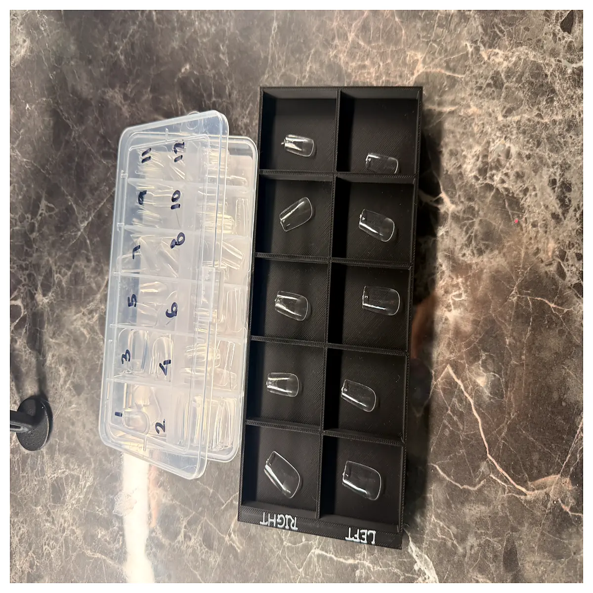 Nail Tray Organizer Acrylic Nail Dish Desktop Nail Tool Nylon Nail Pallet Gel Nail Mat Nail Art Accessories
