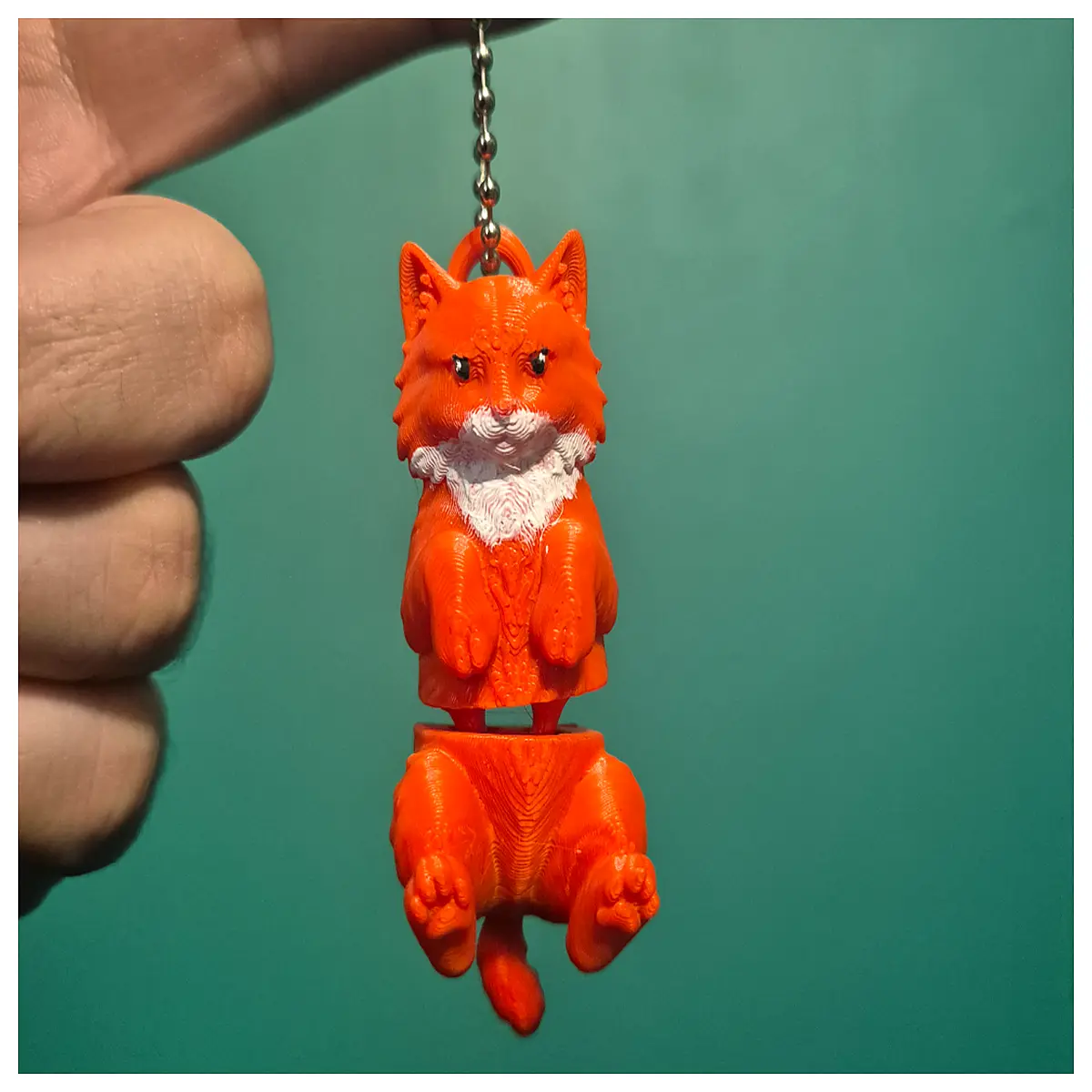 Moving Joint Siberian Cat Keychain Realistic Cat Toy Pet Memorial Cat Accessory Cute Gift