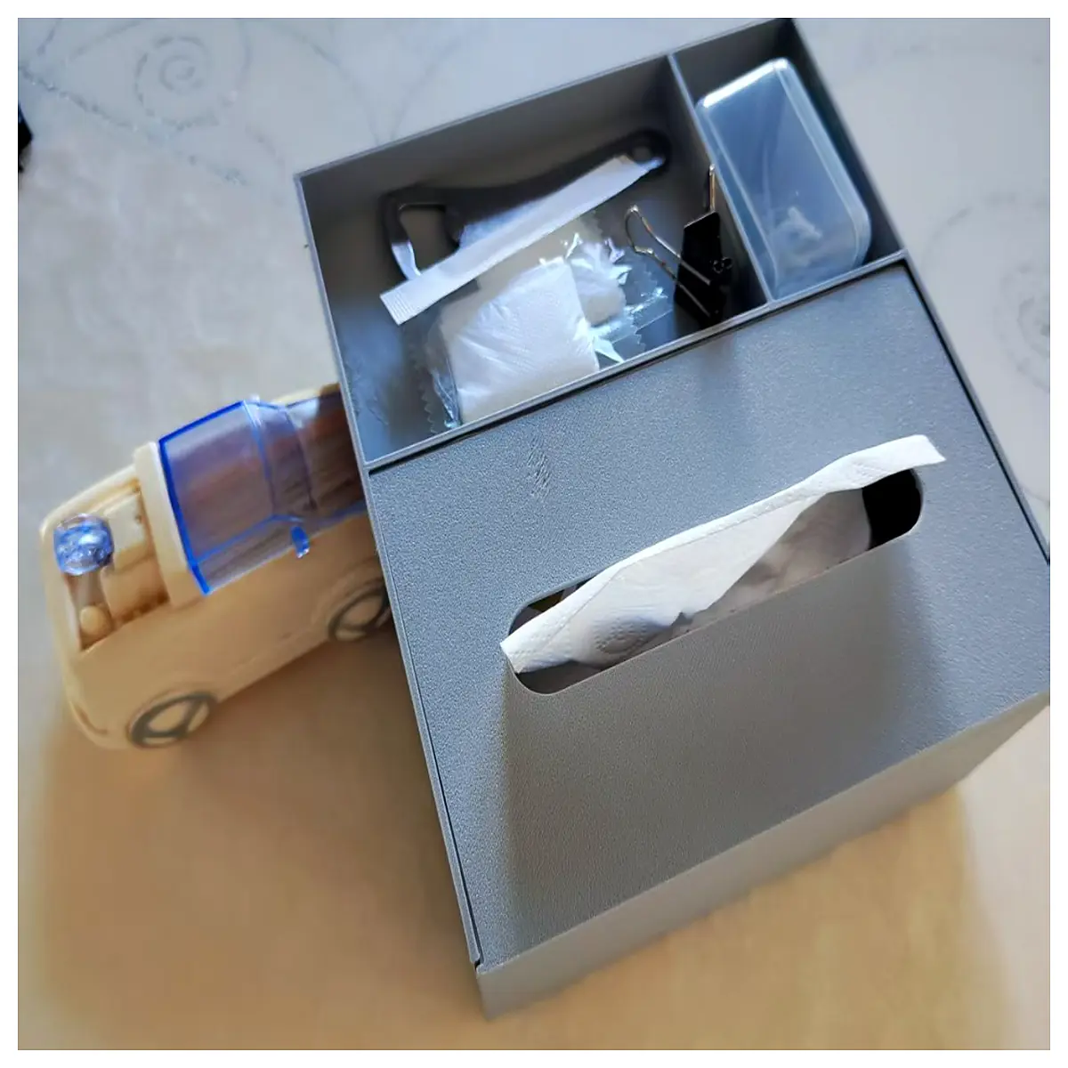 Table Napkin Holder Organizer Desk Storage Box Kitchen Organizer Paper Towel Container Home Storage Solutions Multi Purpose Shelf