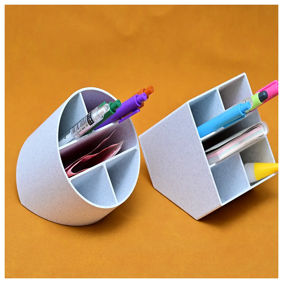 Nordic Style Desk Storage Box Pencil Holder Organize Office Stationery Storage Multi Compartment Organizer Desk Storage Solution