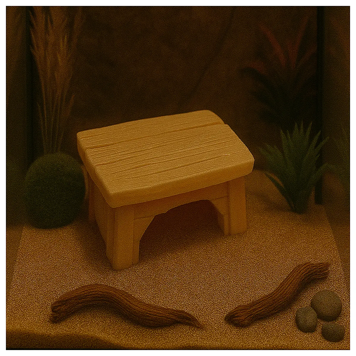terarium decor scaling paintable figurines for reptile terrariums