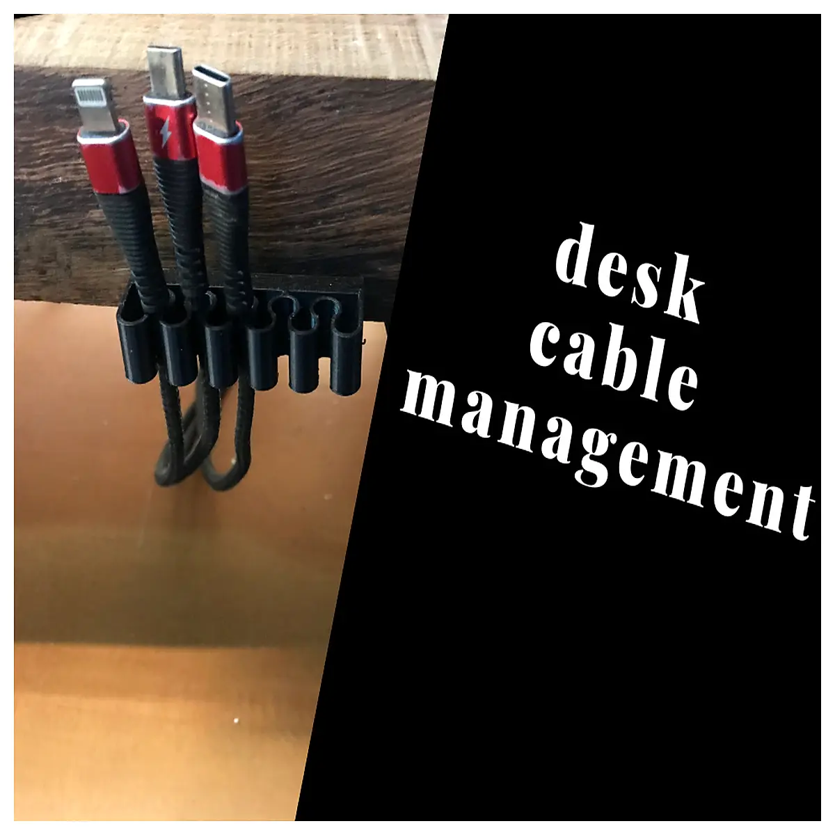Desktop Cable Management Accessories Cable Organizer Box PC Desktop Wire Management Space Saving Tidy Up Your Desk