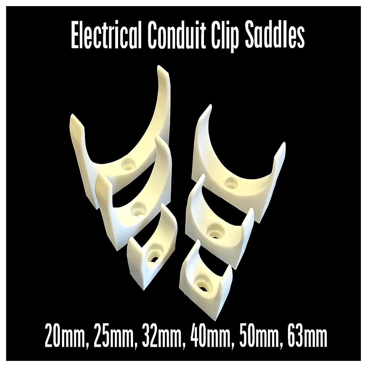 duty conduit saddle clips for pvc electrical pipe mounting hardware