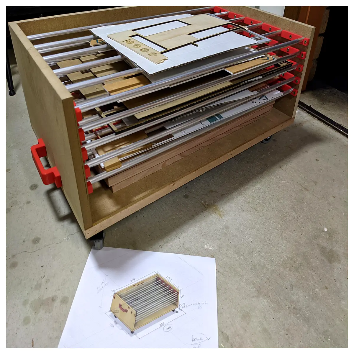 Cart Parts Replacement Components Pallet Truck Accessories Industrial Cart Parts Warehouse Parts Mobile Shelf Parts