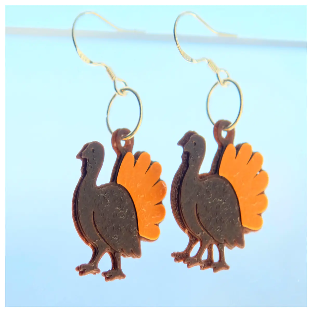 Thanksgiving Turkey Earrings Vintage Turkey Design Festive Decoration Chicken Shape Earrings Creative Gift Holiday Celebration