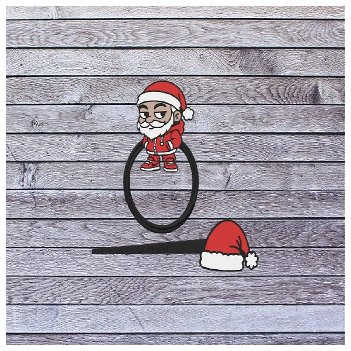 Urban Santa Claus Earring Women s Festive Hair Accessories Christmas Decoration Christmas Gift Christmas Theme Accessories