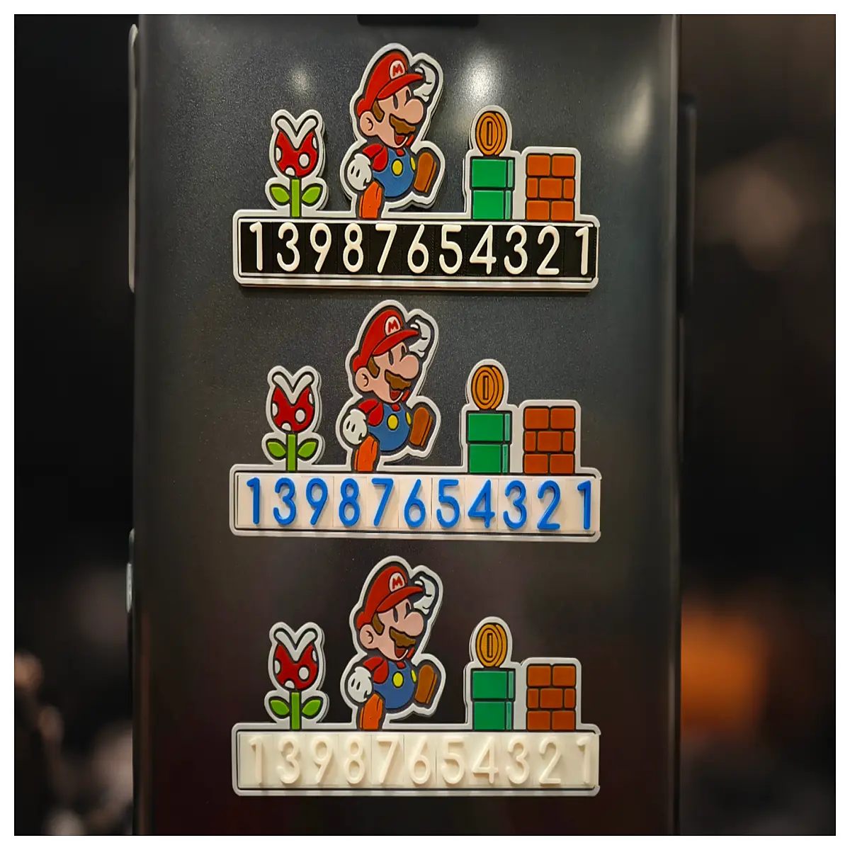4 Multi Function Parking Sign Vehicle Number Plate Auto Recognition Smart Car Parts Vehicle Accessories Parking Markings
