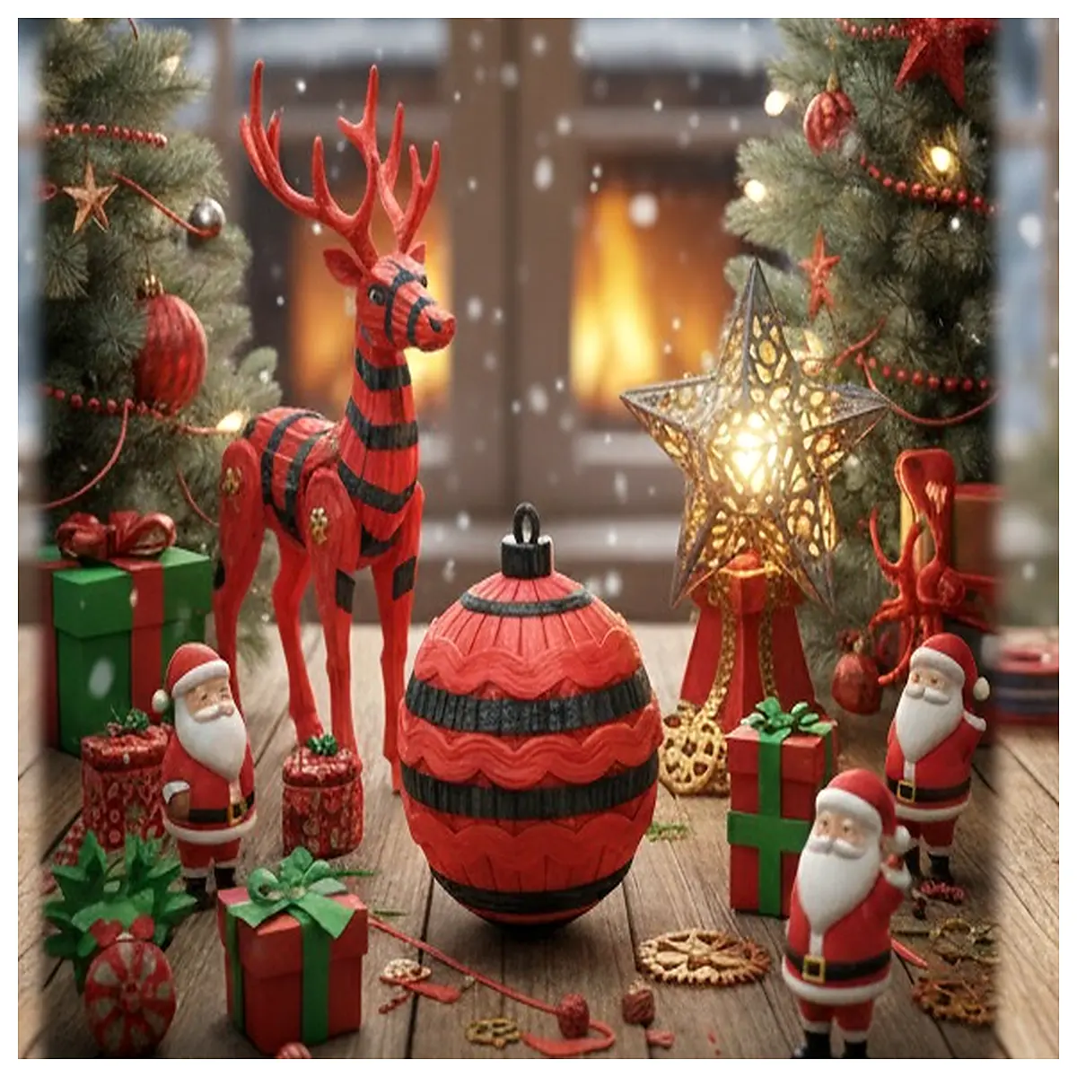 Candy Strike Christmas Ornaments Festive Ball Decorations for Parties Celebrations Multi ed Balls