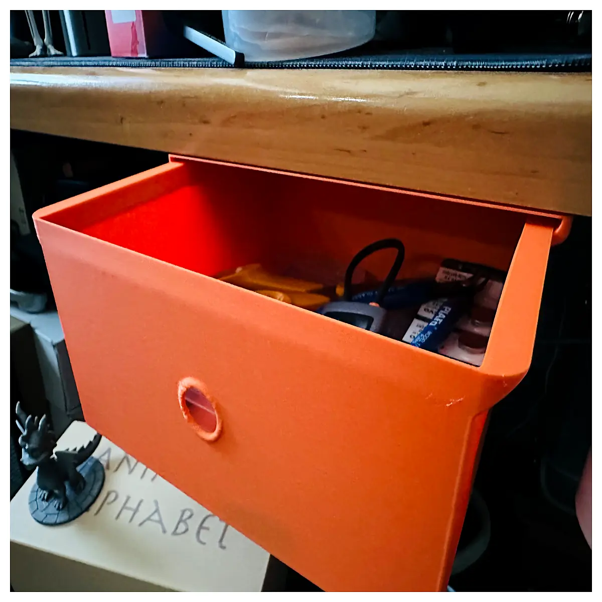Under Table Drawer Organizer Cabinet Bottom Shelf Storage Box Furniture Storage Small Desk Drawer Drawer Organizer