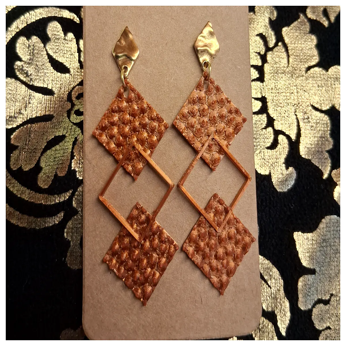 square stud earrings for women gold silver geometric minimalist small square hoops dangle