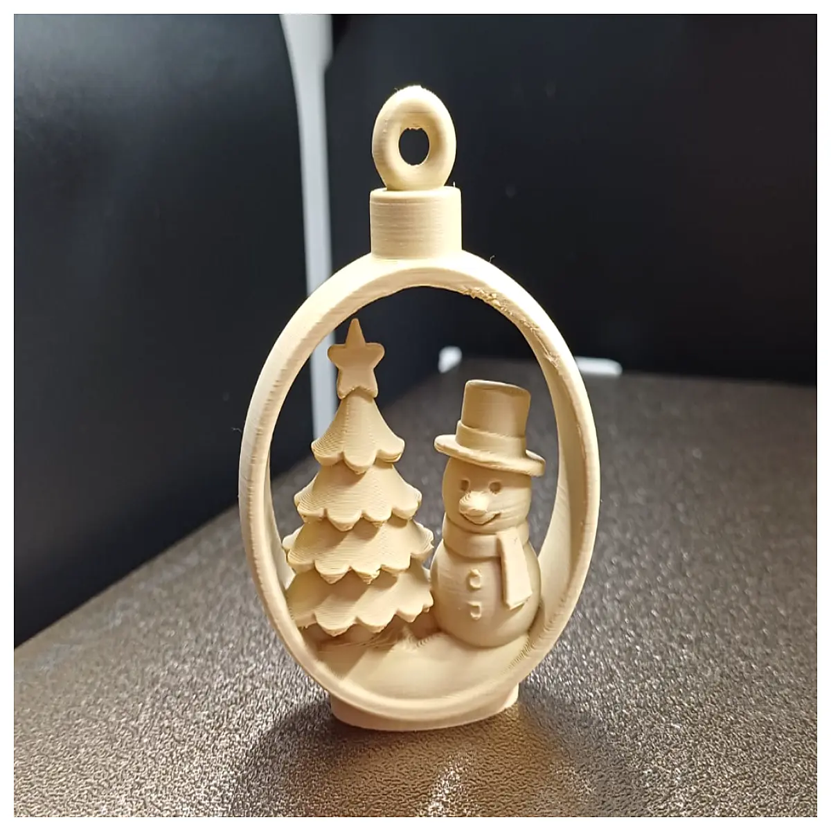 Snow Scene Ornament Ice Snow Tree Decoration Festive Christmas Ornament Holiday Gift Christmas Display Snowflake Hanging Charm
