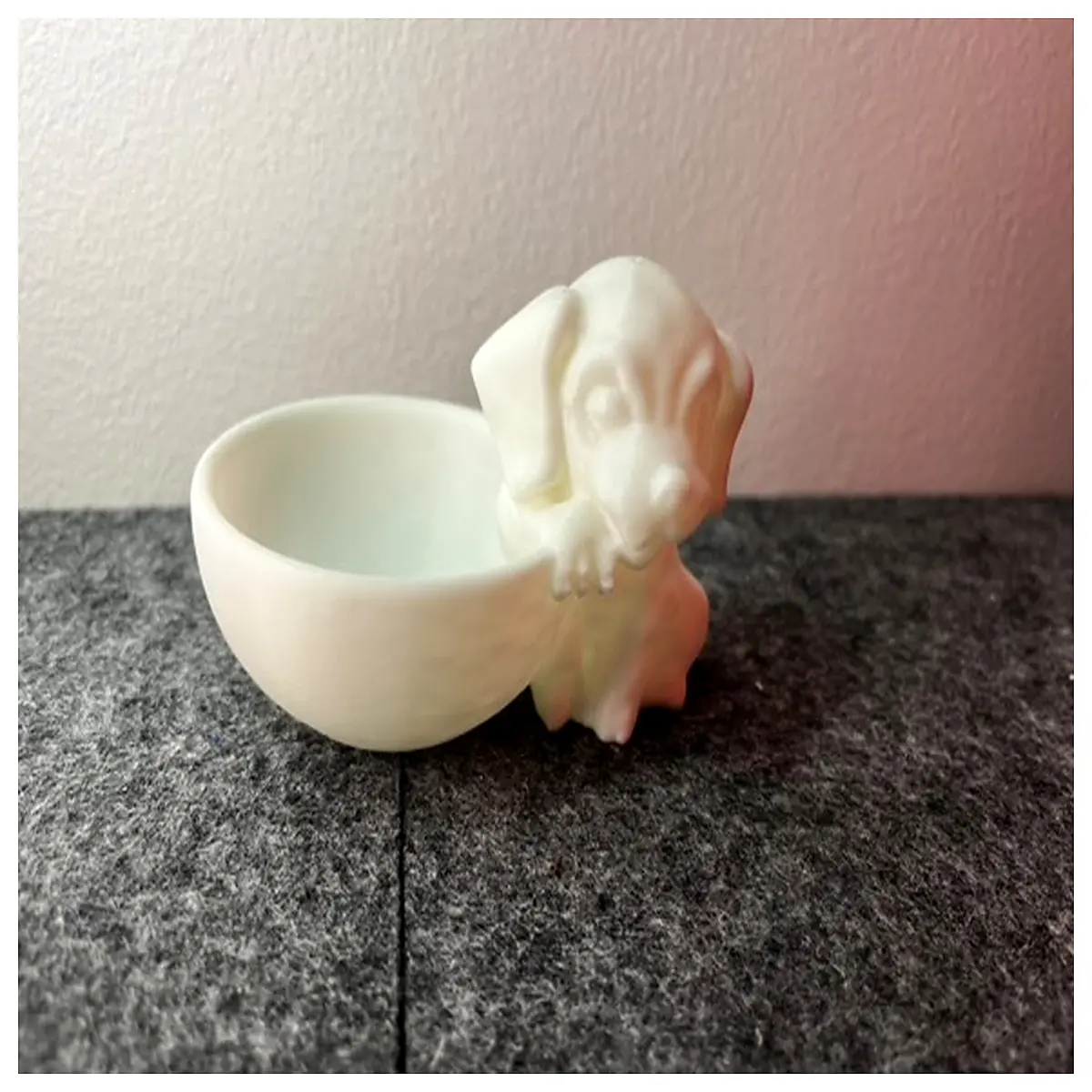 Cute Puppy Figurine Desk Decoration Adjustable Small Pet Model Toy Accessory