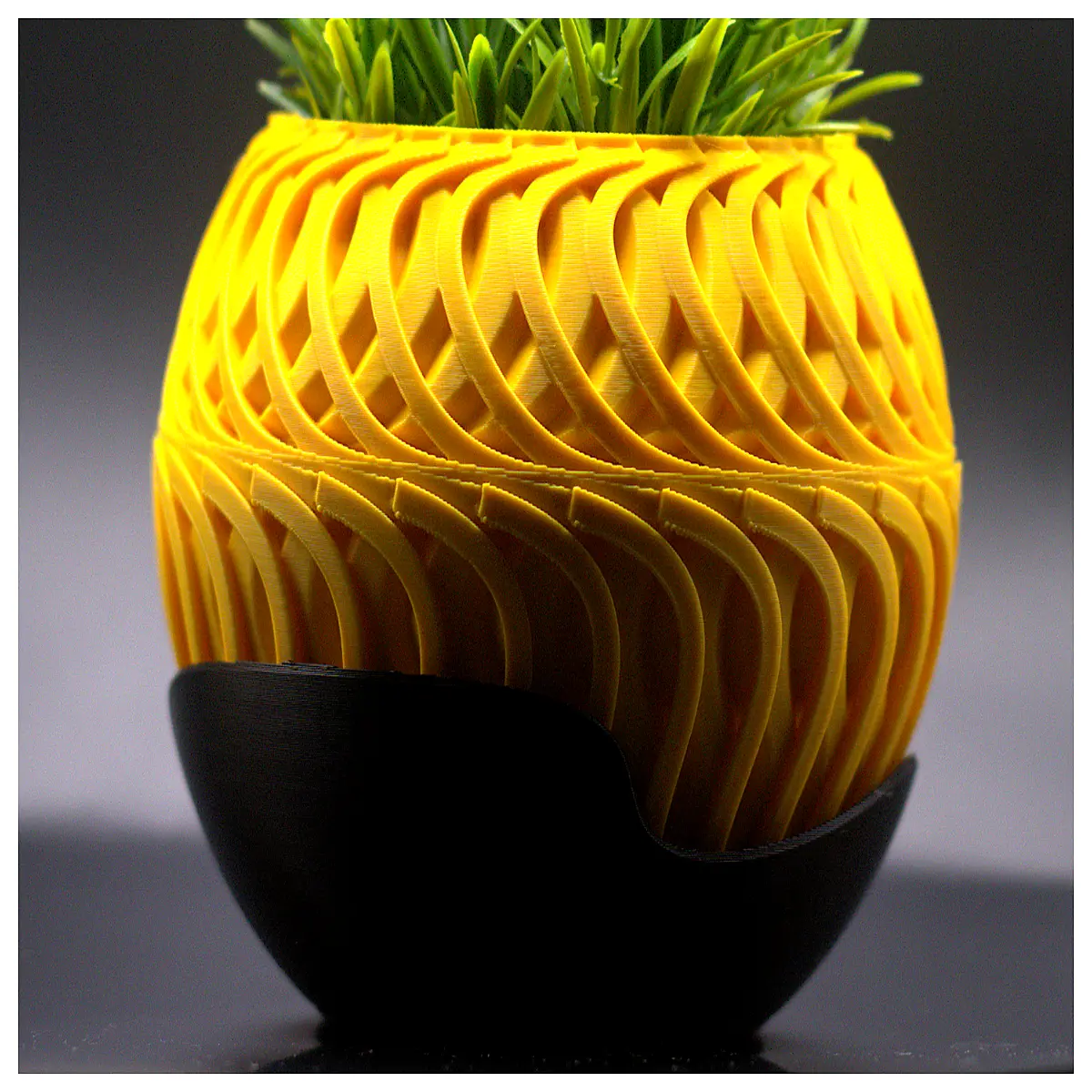 Deep Wave Planter Flower Pot Container Indoor Garden Decor Plant Stand Modern Simple
