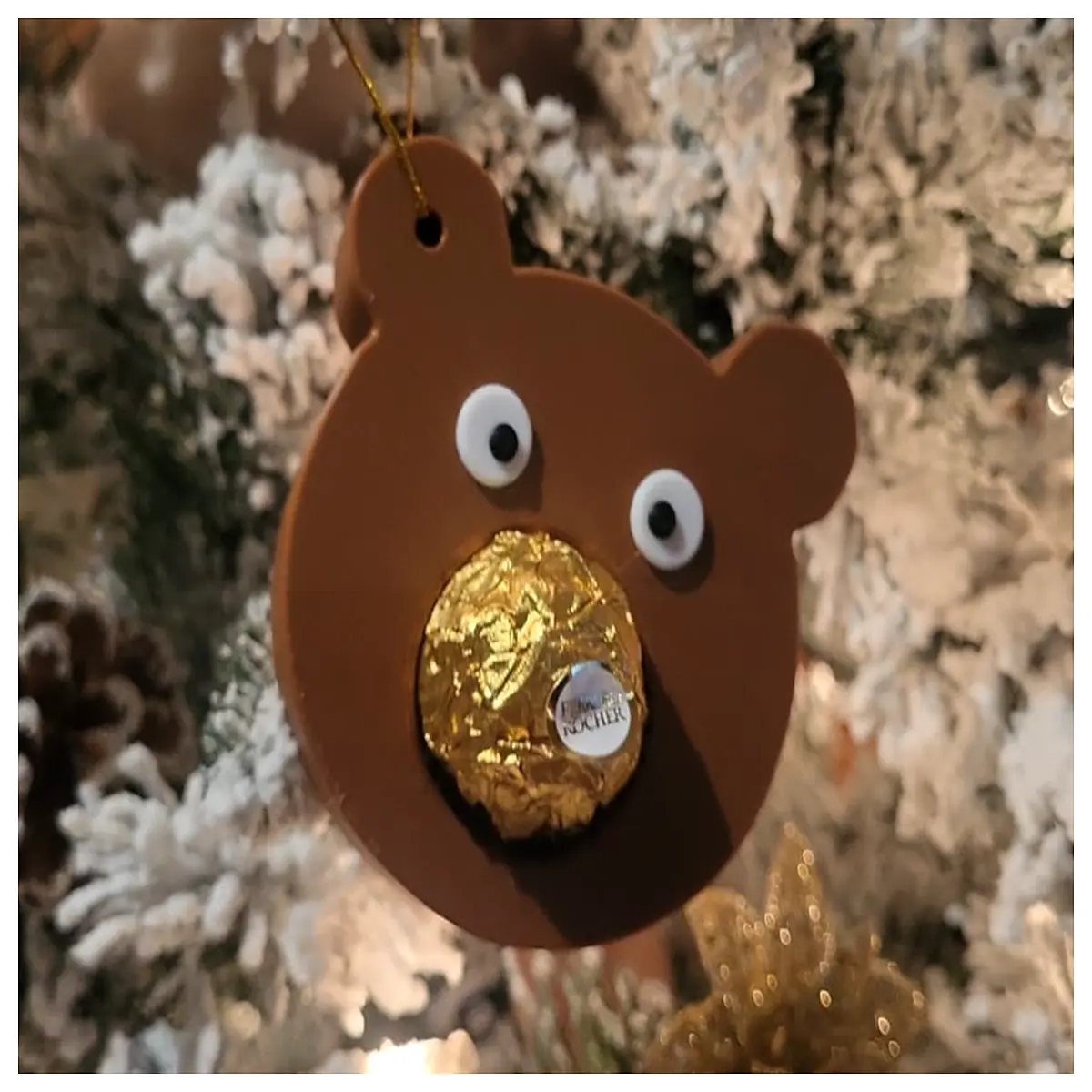 Ferrero Christmas Bear Nose Support Repair Accessory Festive Decoration Christmas Gift Support Bear Accessory Parts