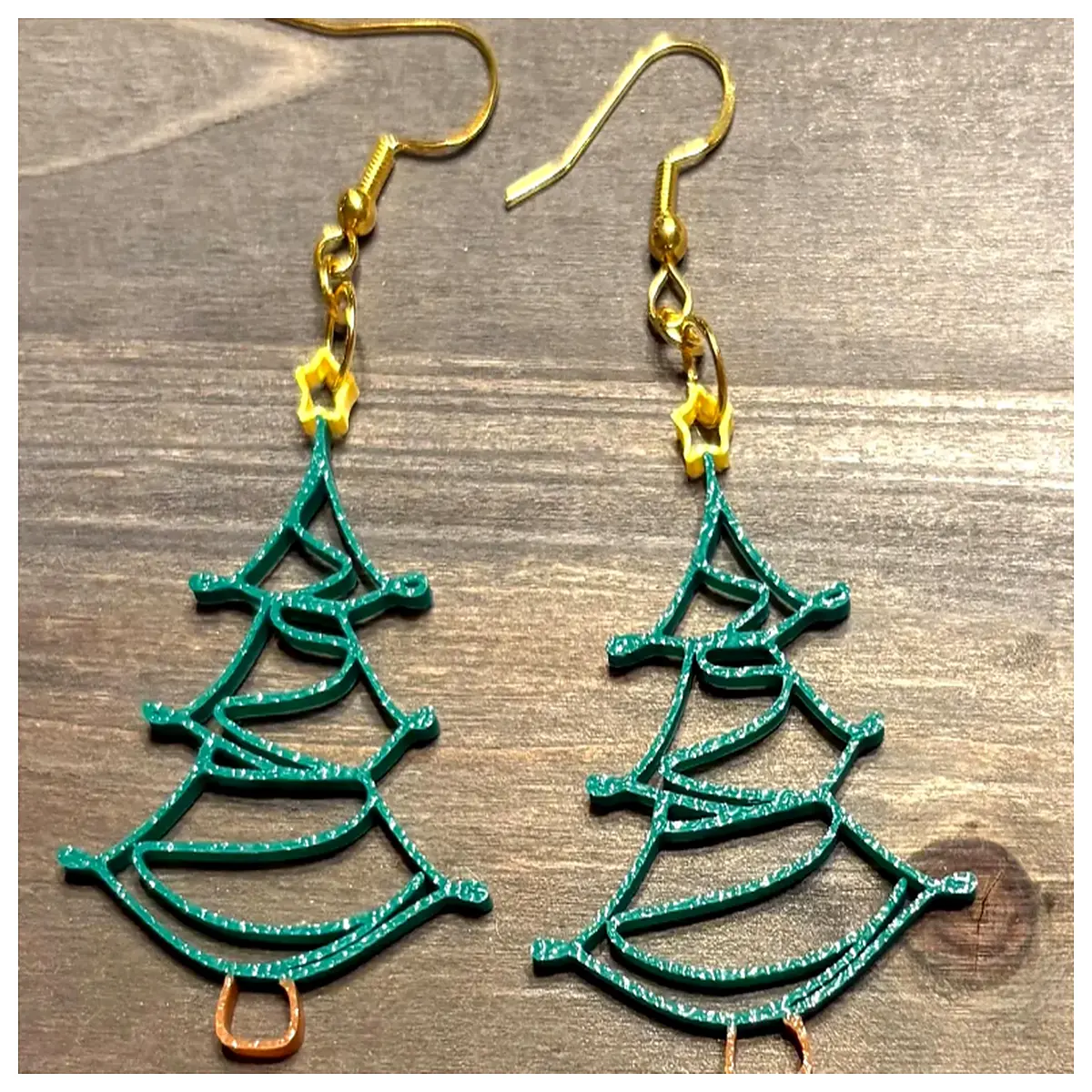 Christmas Tree Silhouette Earrings Women s Festive Decoration Christmas Gift Silhouette Earrings Ornament Christmas Tree Accessories