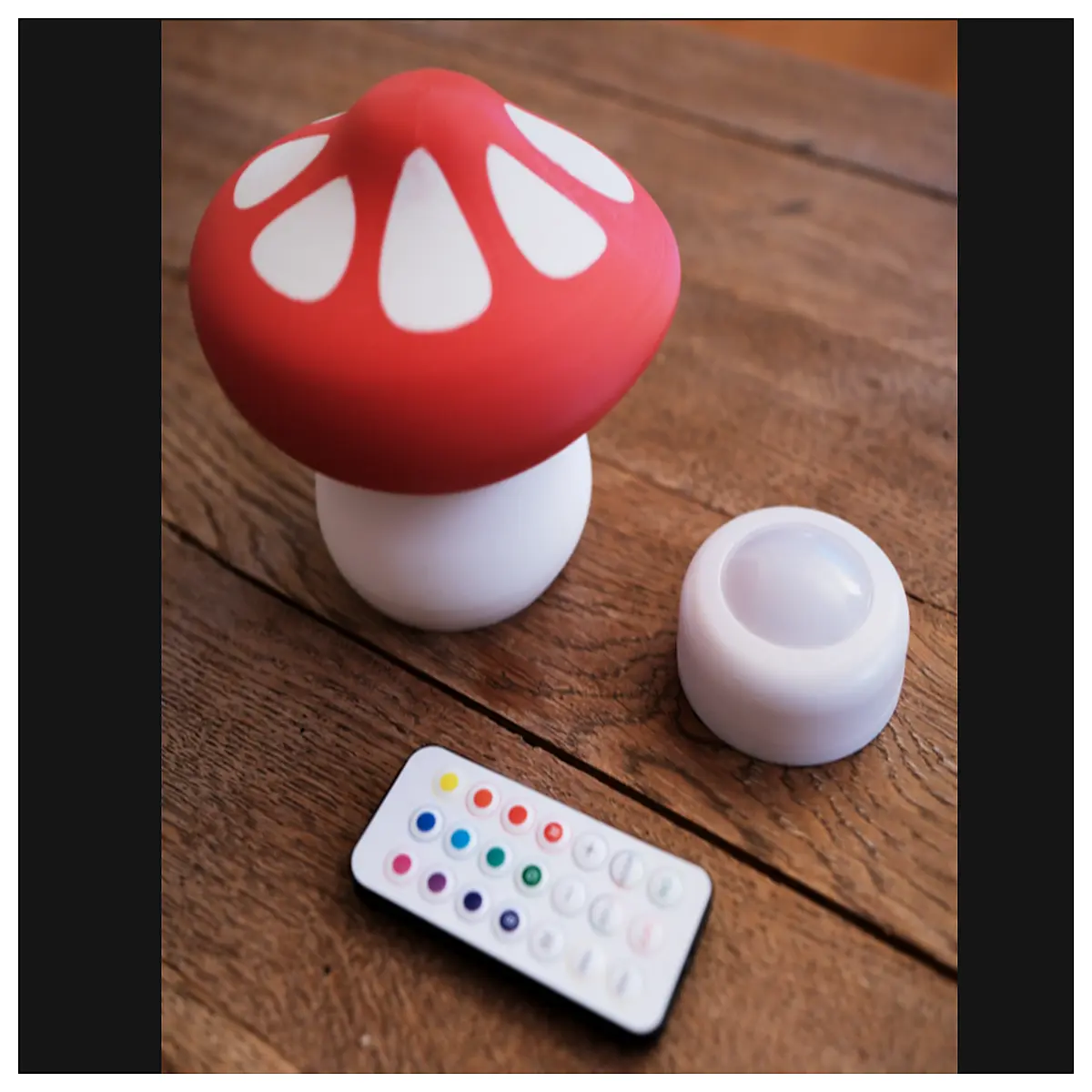 cute mushroom night for bedroom ambient with remote control warm glow decor for baby nursery and kids room