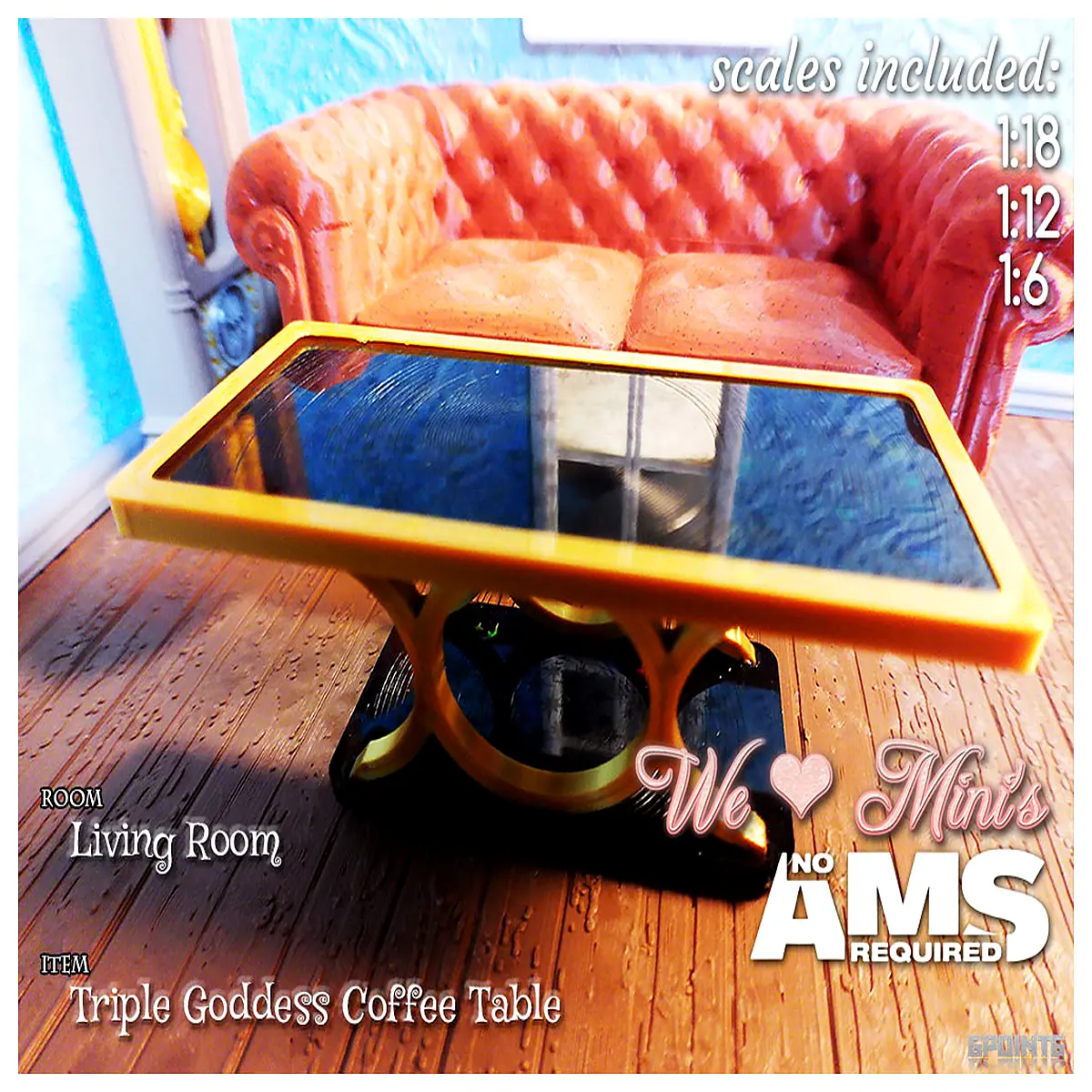 Toy Home March Coffee Table Modern Small Accent Table Dining Room Living Room Decor Creative Home Display