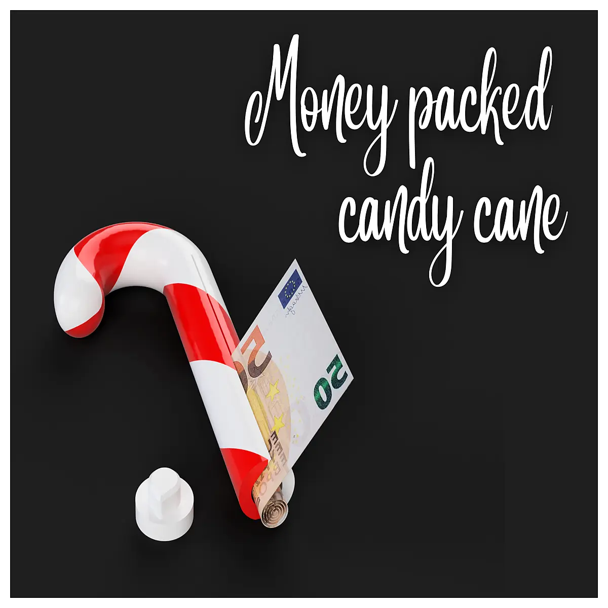 candy cane money holder slot holiday gift bag xmas decor