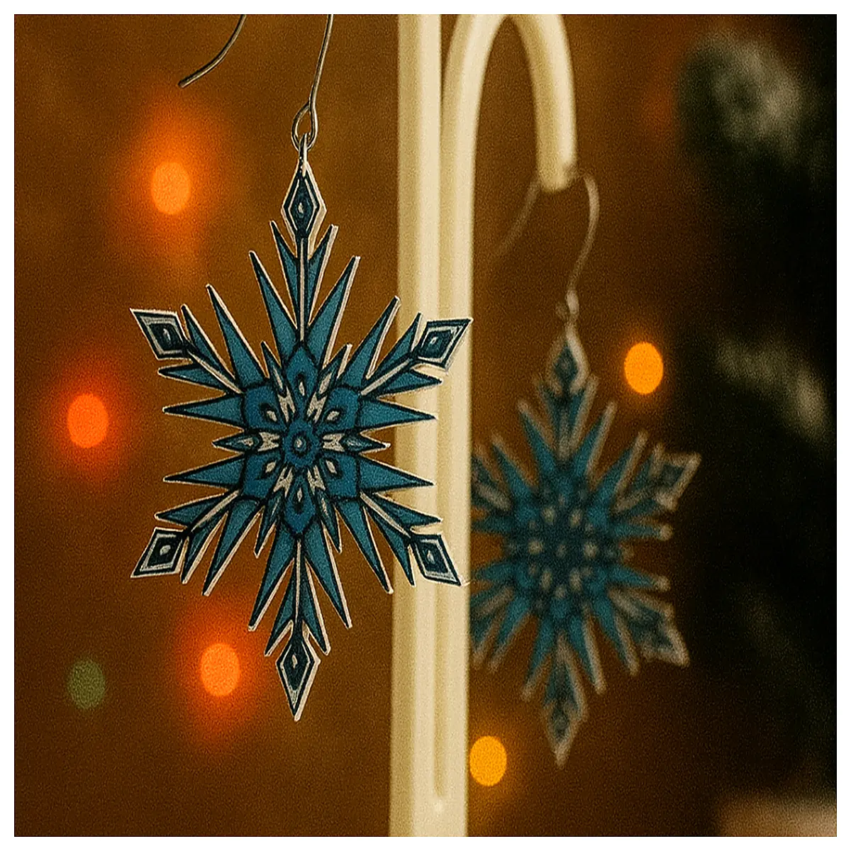 Christmas Snowflake Earrings Women s Festive Decoration Earring Snowflake Design Christmas Gift Party Accessories Elegant Refined