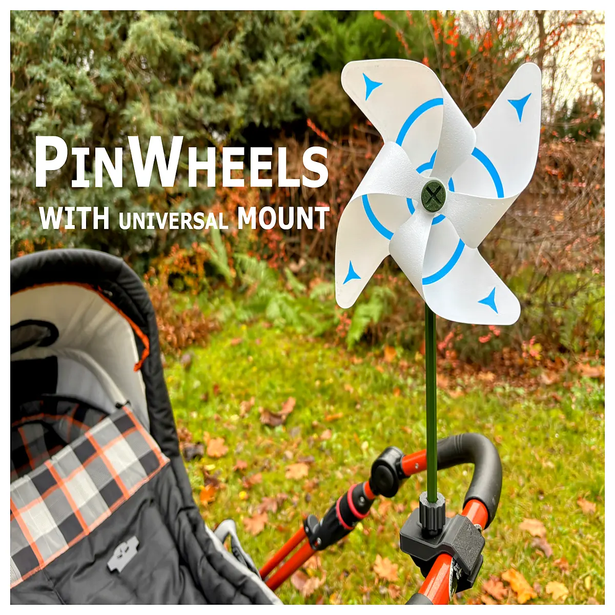 PinWheels Bike Trailer Mount Trailer Wheel Attachment Stroller Accessory Carriage Accessory Bike Trailer Parts