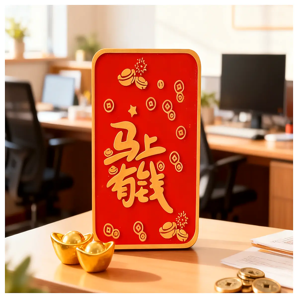 Desktop Photo Frame Ornament Year of the Decoration Gift 10cm Lucky Meaning Home Decor Creative Display