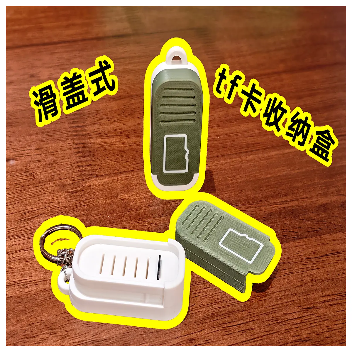 sliding cap tf card holder case protective storage box for sd memory cards organizer travel safe