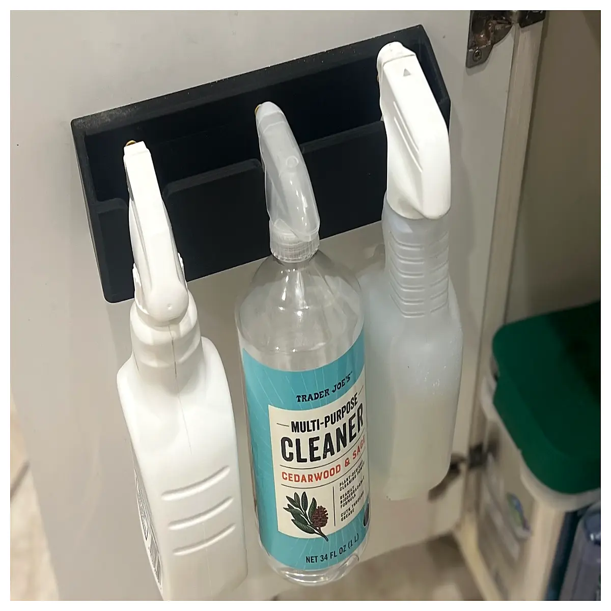 bathroom bottle organizer rack holder for cleaning supplies countertop storage