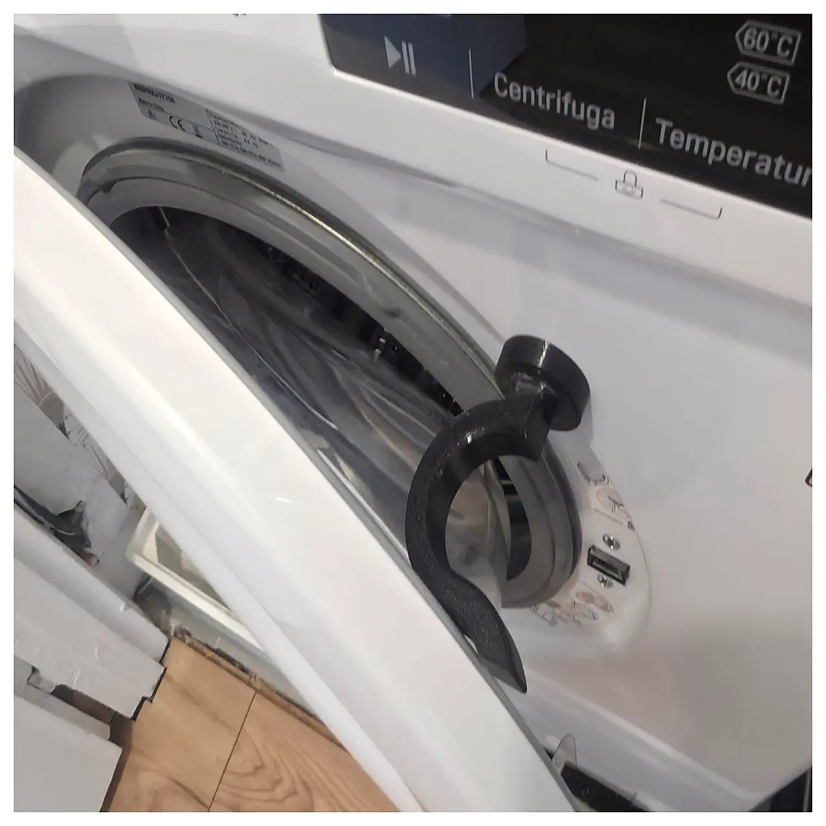 magnetic washing machine door stopper hold open for cleaning dryer vent access duty rubber bumper