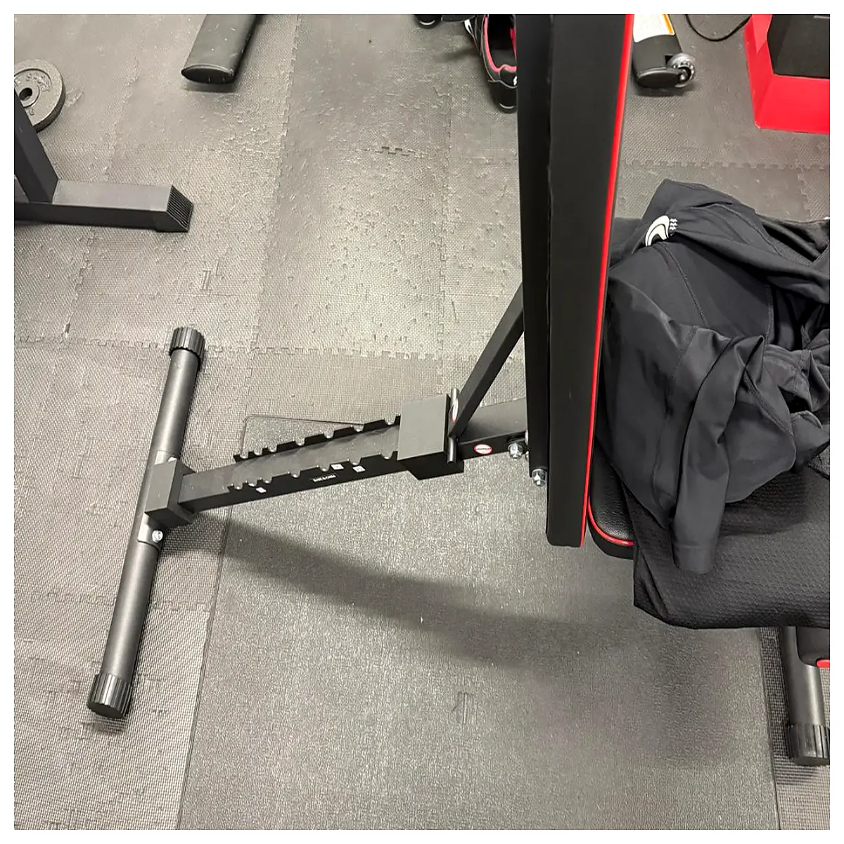 YOLEO Dumbbell Bench Adapter 90 Degree Seat Support Fitness Accessory Stable Support Training Aid Bench Adapter