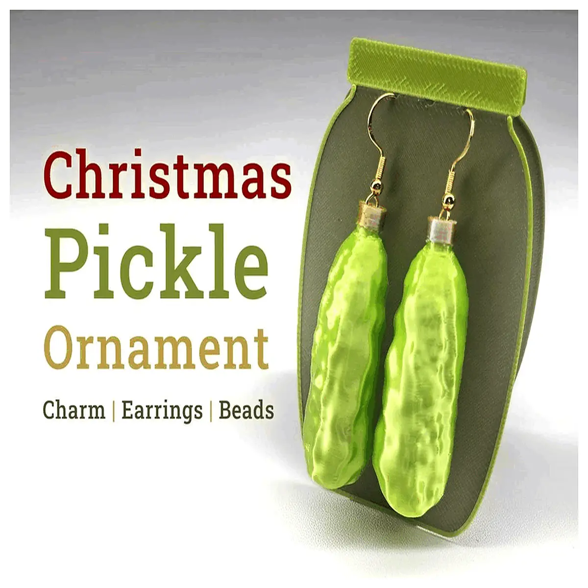 Christmas Kimchi Ornament Earrings Festive Pendant Christmas Beads Accessories Christmas Gift New Year Jewelry Kimchi Theme