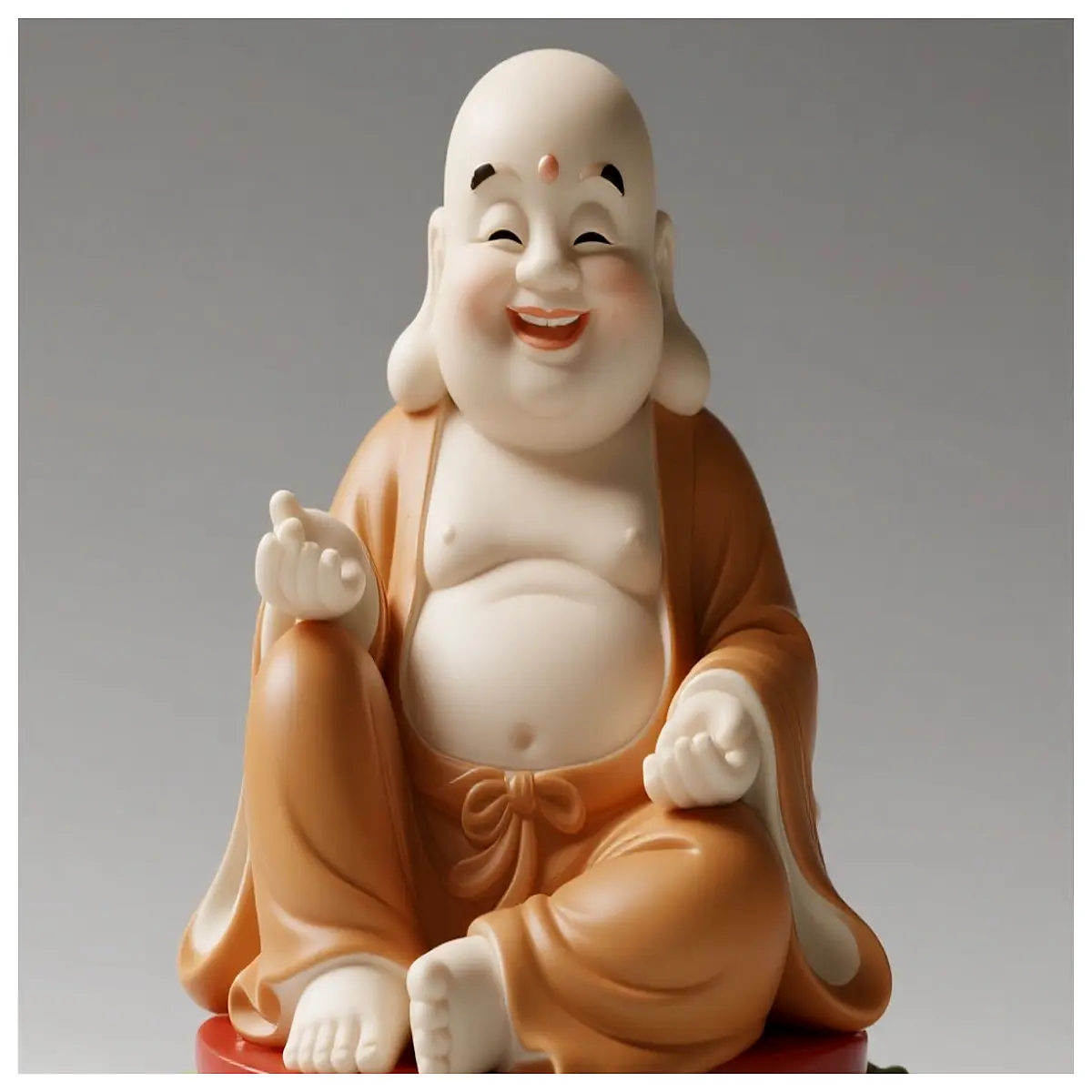 Buddha Sitting on Hamburger Shakyamuni Buddha Pose Figurine Zen Decor Religious Art Sculpture Spiritual Gift