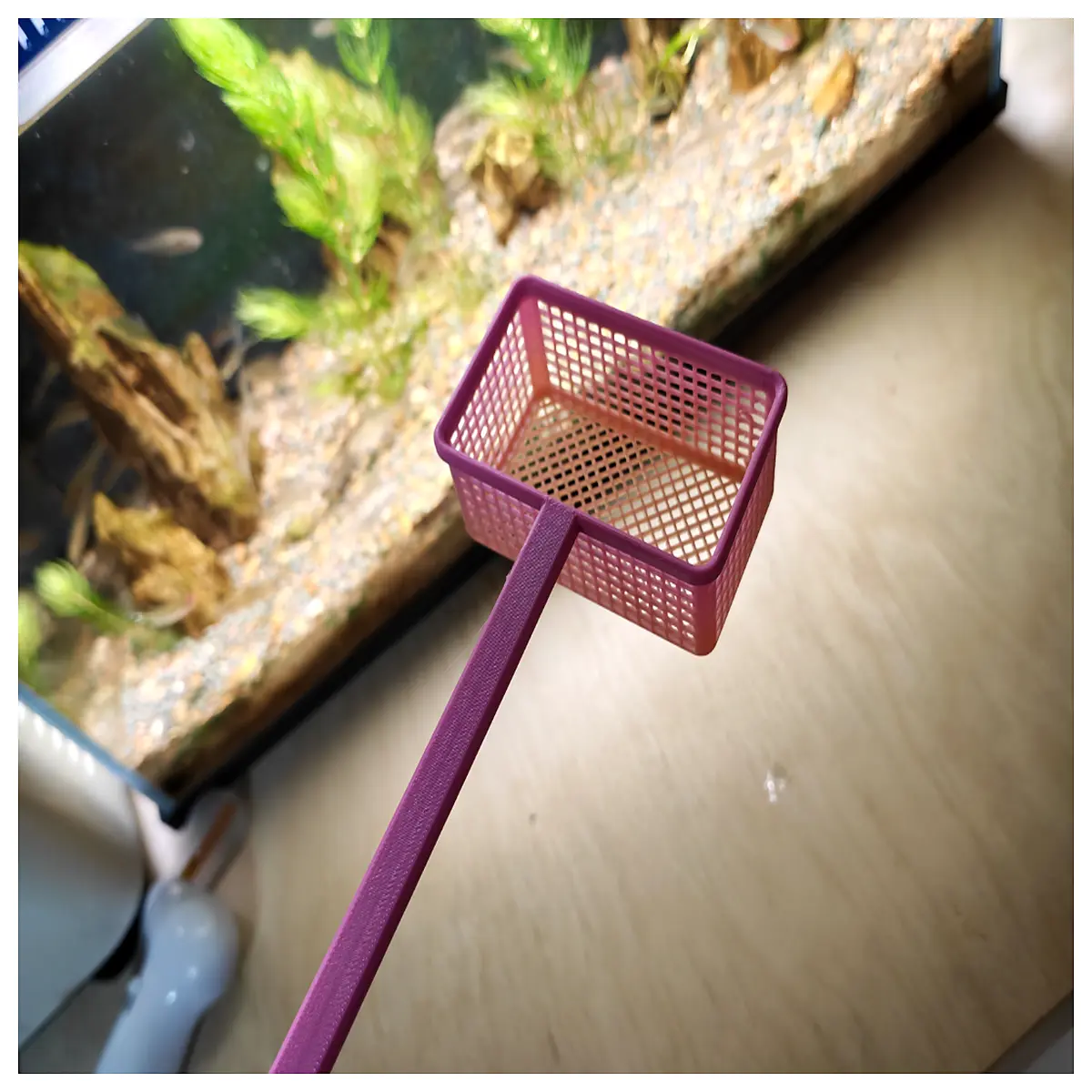 fish net scoop for aquarium tank large mouth landing net for goldfish koi long handle fishing net tool with reinforced mesh