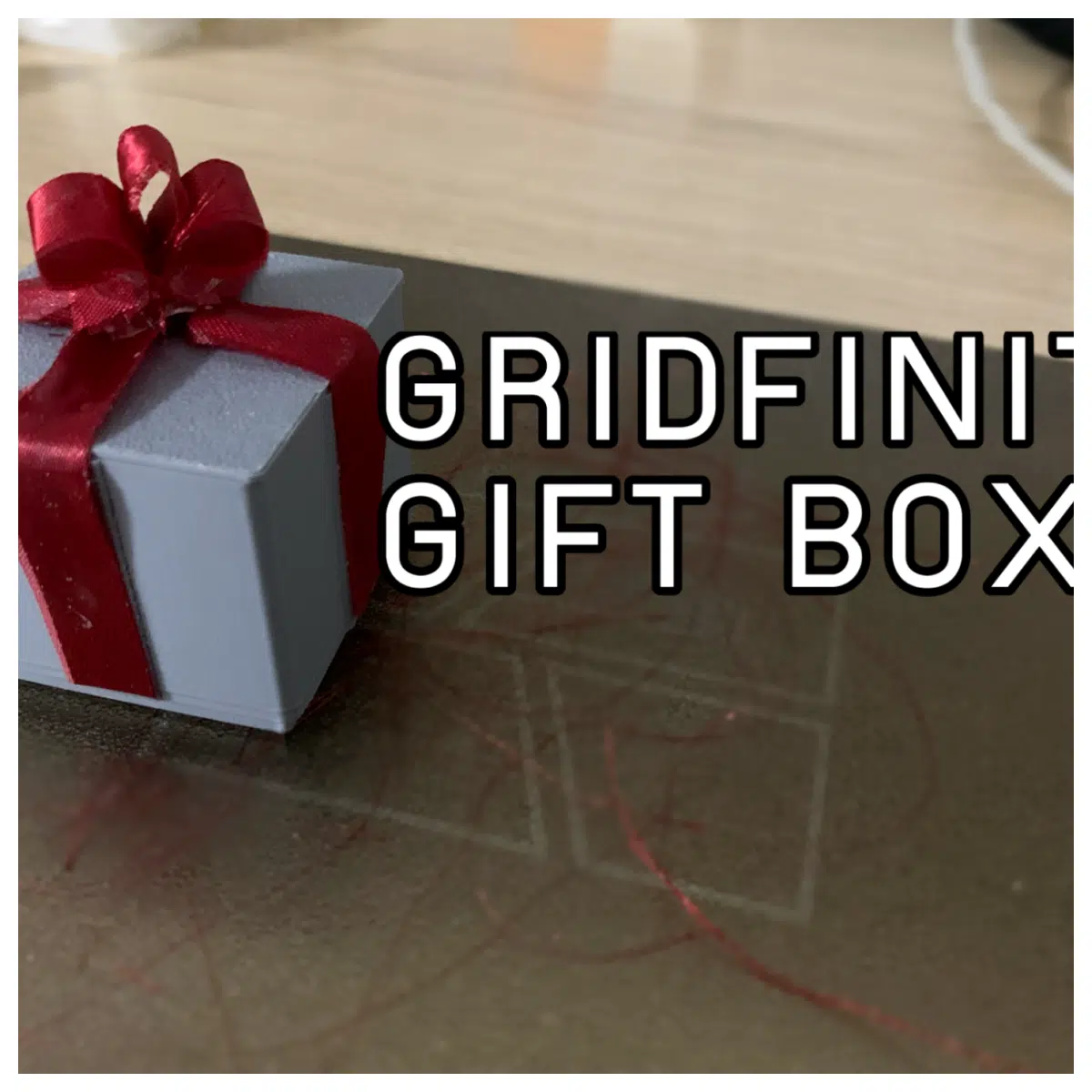 Gridfinity 1x1 Magnetic Lid Storage Box Desk Organizer Office Supplies Storage Container Mini Gift Box