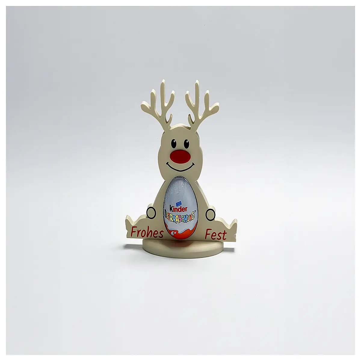 reindeer toy collectible chocolate egg holiday kids
